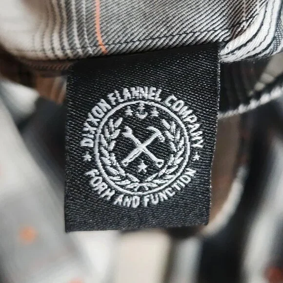 Dixxon Flannel Company Shirt Mens XL Black White Ross Alley Bamboo Blend Plaid - Picture 6 of 10